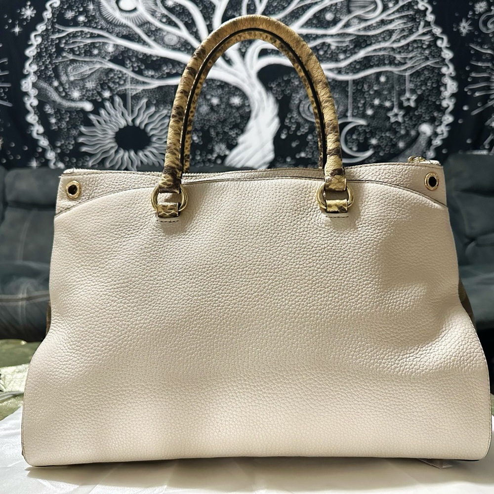 Vintage style COACH soho shoulder Bag Cream Pebbled Leather Satchel tote bag - Picture 13 of 17